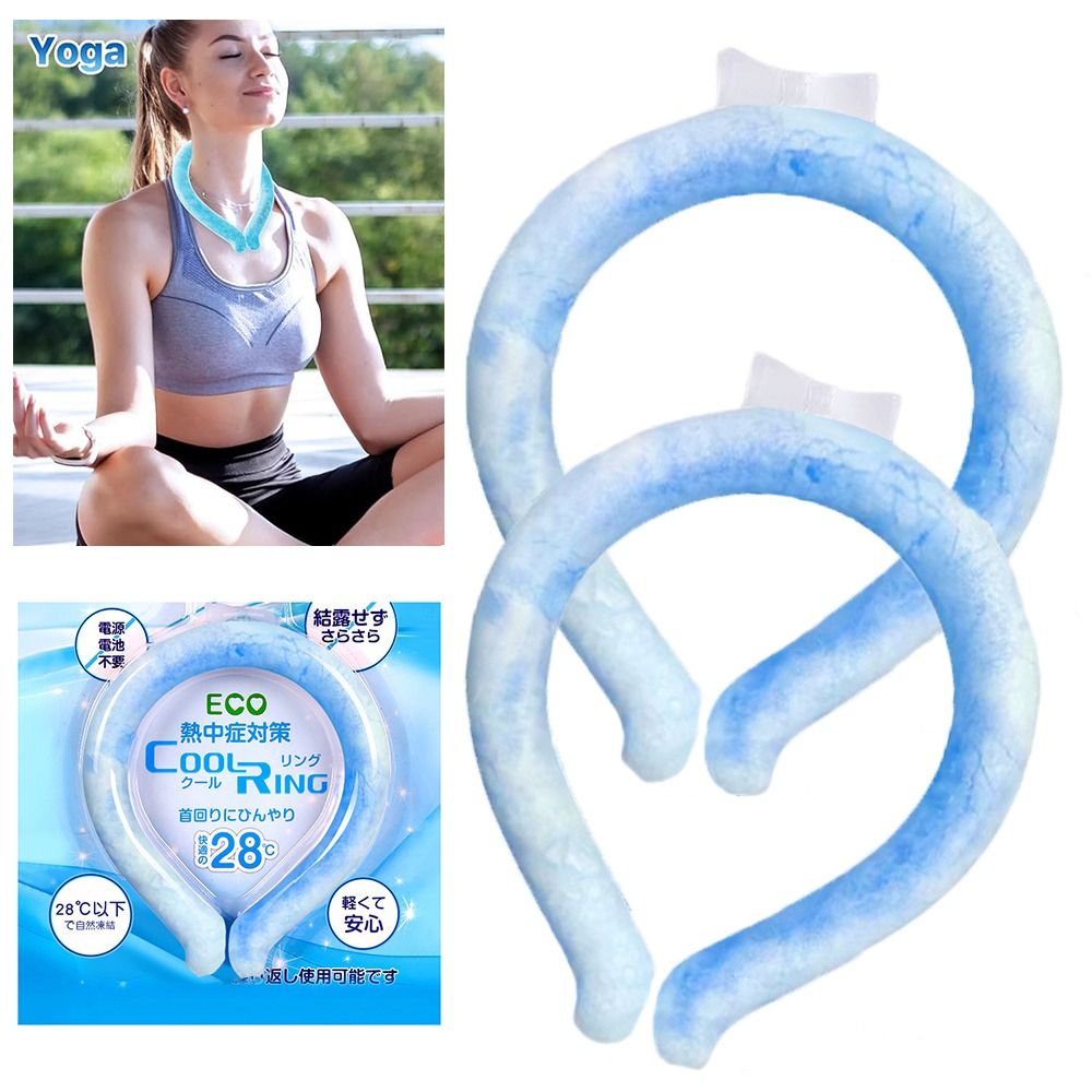 Wearable Neck Cooling Tube Reusable Body Cooling Ice Ring Neck Cooler for Summer Soft Cooling Neck Wrap Outdoor Workers