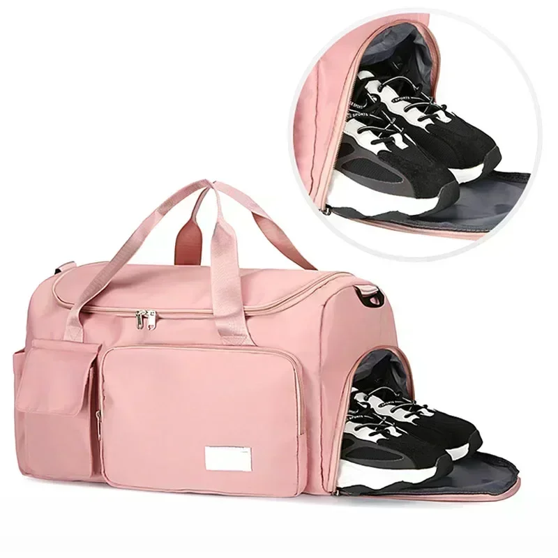 Handbagage reistas Sporttas met grote capaciteit Weekender plunjezakken voor overnachting met schoenenvak Sport-fitnesstassen voor dames