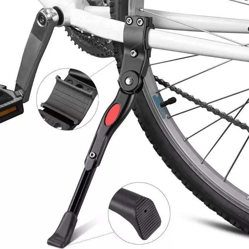 Aluminium Fiets Kickstand Verstelbare Voetsteun Fiets Side Kickstand Bike Parking Stand Ondersteuning Voet Fiets Brace