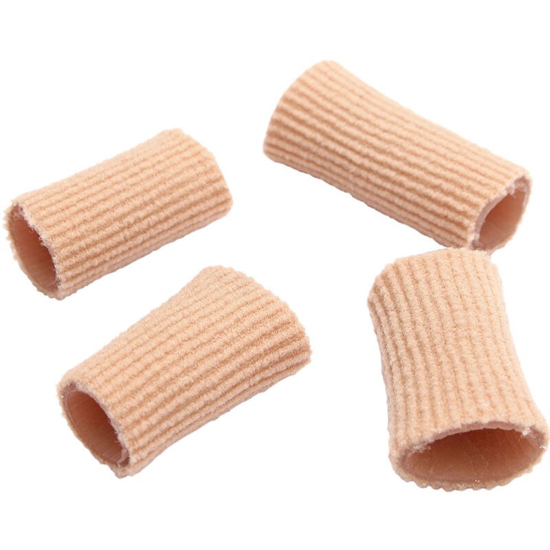 4 stk gel knyst aflastning korrigerende tæ separatorer finger tå separator pedicure værktøj beskytter fodpleje knyst puder til at lindre smerte