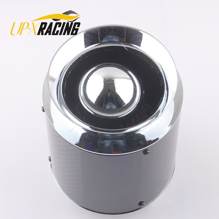 auto high Flow universal air Filter 60/65/70/75mm air Intake system carbon fiber filter mushroom head Cone Cold Air Intake