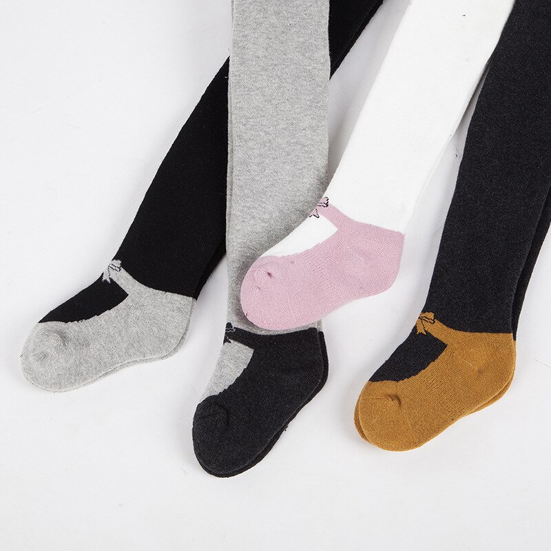 Molla del bambino/Autunno Calzamaglie Del bambino Del Cotone Della Ragazza Collant Del Capretto infantile Lavorato A Maglia Collant Calzamaglie Morbido Abbigliamento bambino