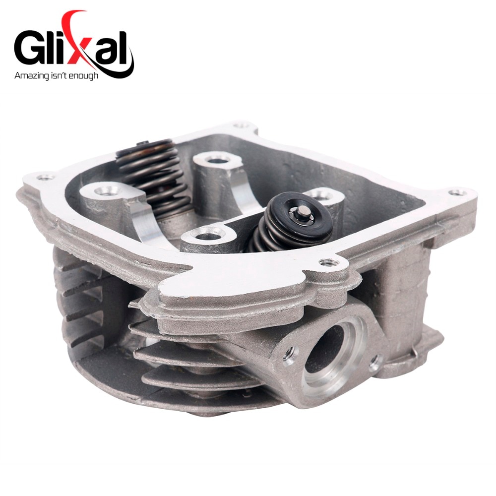 Glixal GY6 100cc 50mm Scooter Engine 4-stroke 139QMB 139QMA Moped Big Bore Cylinder Rebuild Kit Cylinder Head assy (69mm Valve)