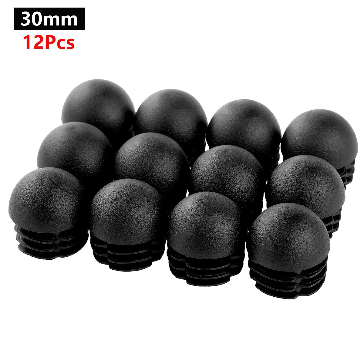 12Pcs tappo inserto tubo di plastica 13-32mm tappo gamba mobili tappi terminali tappo tappo tubo tondo protezione pavimento decorativo: 30mm