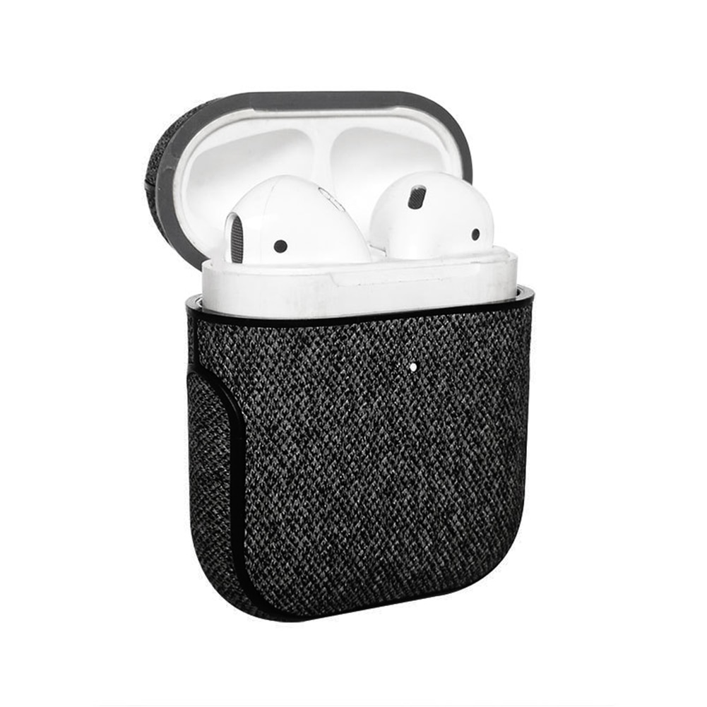 Bluetooth Kopfhörer Leder Fall Für Apple AirPods 1 2 Pro Stoff Anti-verloren Stoßfest Abdeckung PU Haut Für Luft schoten 3 Mit Haken