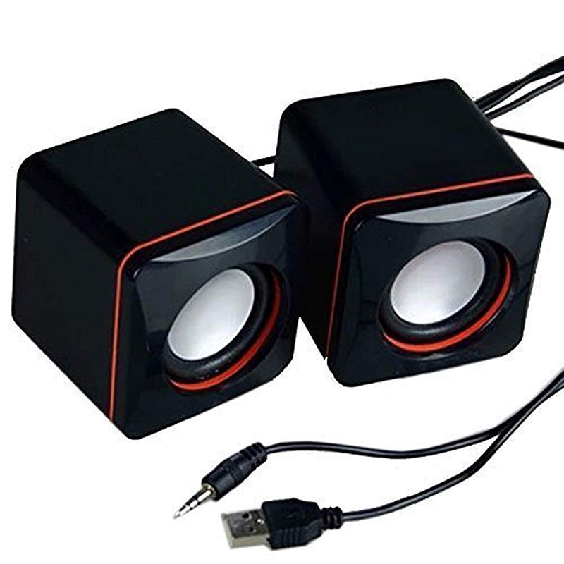 Portable Computer Speakers USB Powered Desktop Mini Speake Bass Sound Music Player System Wired Small Loudspeaker For PC Laptops