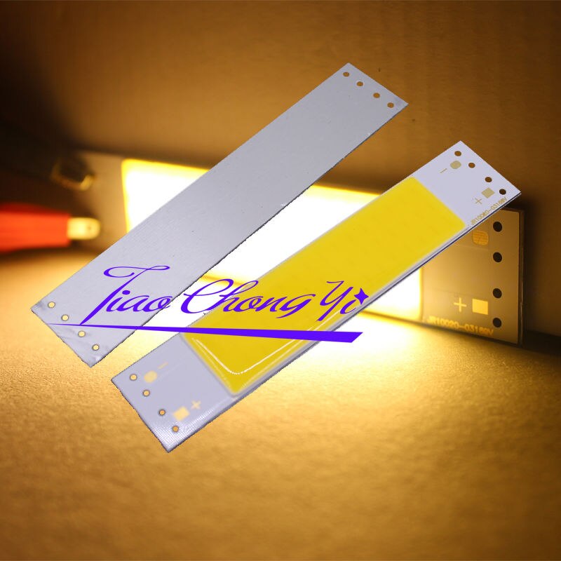 3 W 100X20mm 300mA 9 V COB LED warm wit/wit Panel strip verlichting Voor DIY lampen