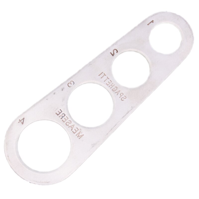 Kitchen Accessories Stainless Steel Spaghetti Measurer Pasta Ruler Measuring Tool With 4 Serving Portion Control Tool MA678669