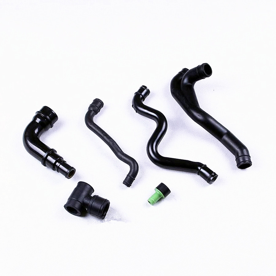 6Pcs Car Engine Crankcase Breather Hose Kit For MK4 1.8T AWW 06A103221AH 06A103213AF 06A 103 213 F 035 103 245 G 06A 103 221 AF