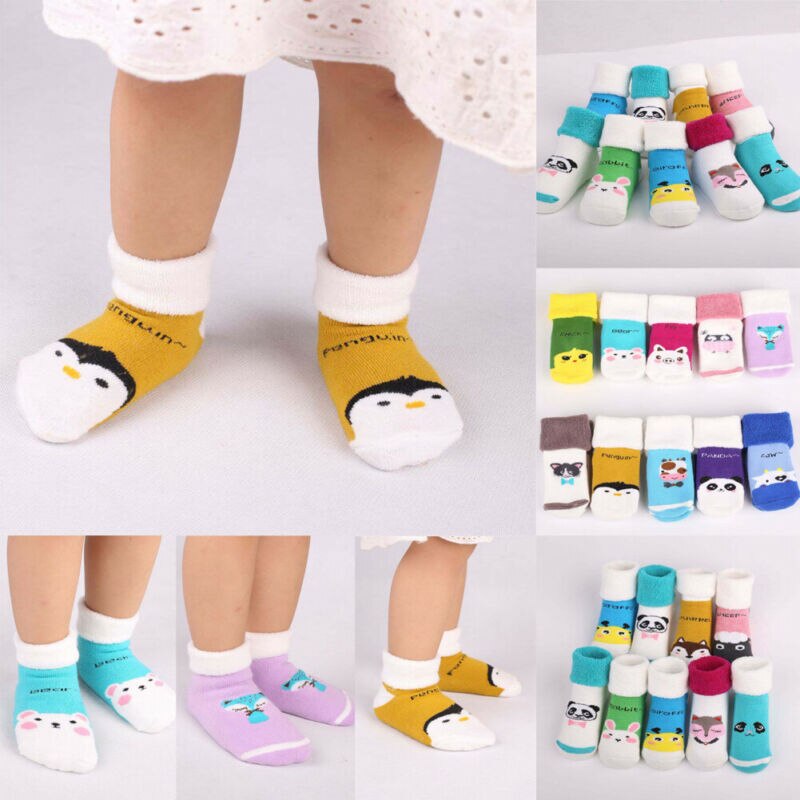 Infant Toddler Baby Boy Girls Socks That Look Like Shoes Anti-slip Cotton Indoor Sock 0-3 Years Peace Socks Black white blue Red
