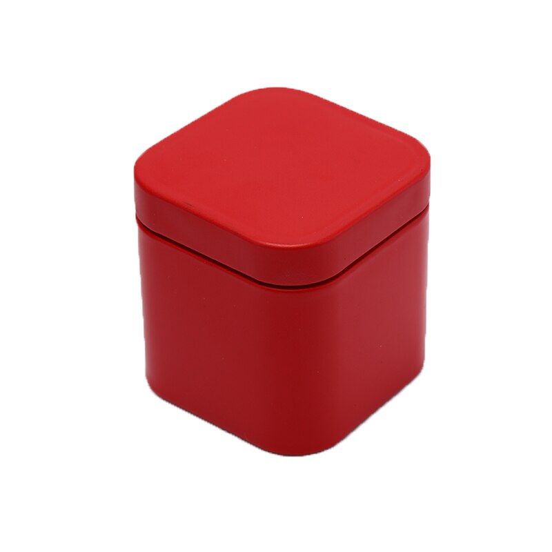 Tea Cans Square Metal Packaging Storage Box Case Small Tin Jars Food Chocolate Candy Sealed Boxes Party Box