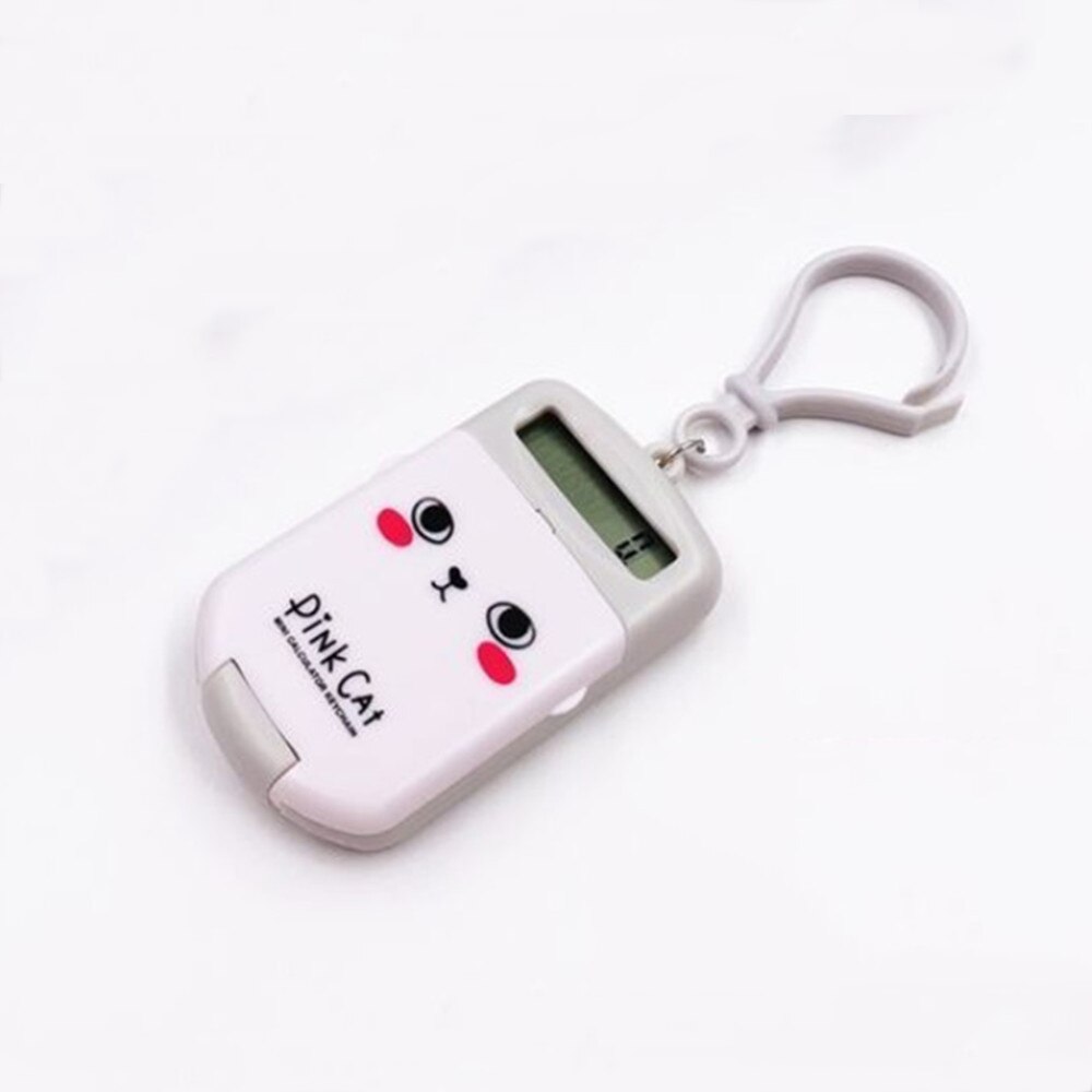 8 Display Mini Cute Calculator Pocket Size Digit Battery Powered Calculator School Electronic Calculator Mathematics Supplies: white