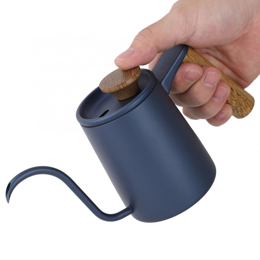 350ml Coffee Pot Teapot Drip Coffee Pot Stainless Steel Handle Drip Coffee Pot Long Gooseneck Spout Kettle Prensa