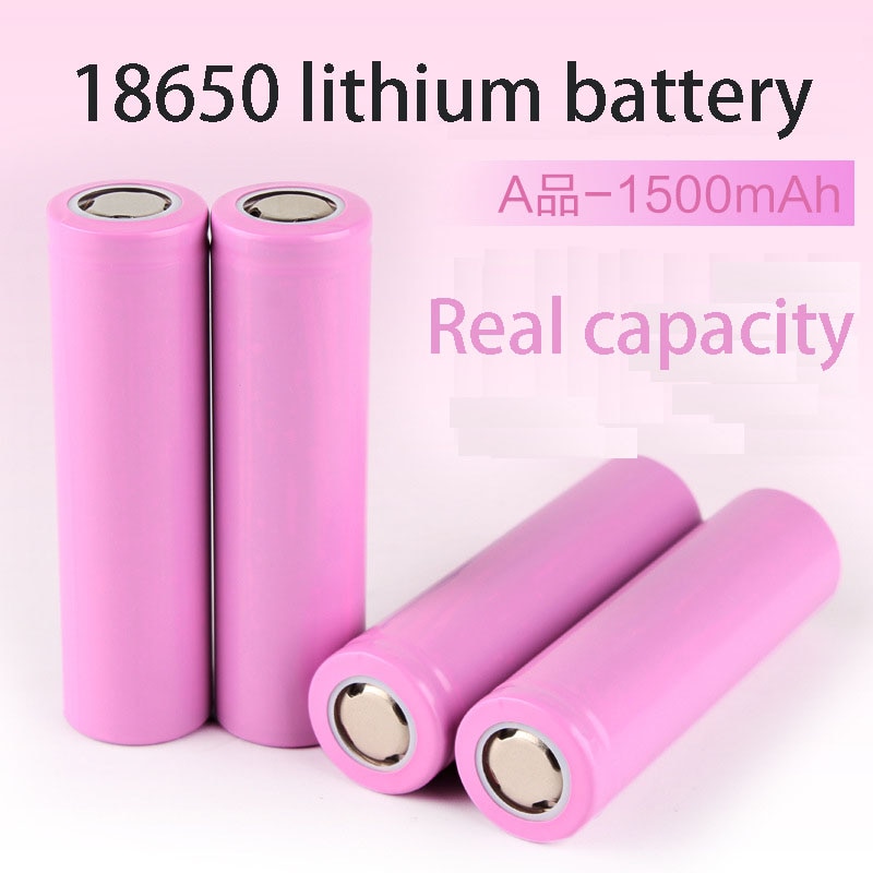 18650 Oplaadbare Batterij 18650 Lithium Batterij 1500Mah 3.7V Glare Zaklamp Kleine Ventilator