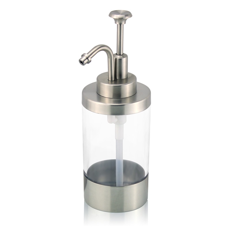 Liquid Soap Dispenser 304 Stainless Steel Brushed Pump Bottle Kitchen Countertop Accessory Home Decor