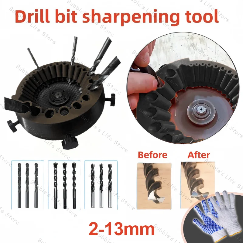 Mehrzweck Bohrer Schleifen Spitzer Polieren Schleifen Werkzeug 125mm Winkel Schleifer angetrieben Werkzeug Teile Für 2-13mm Bohrer Bits: verrotten