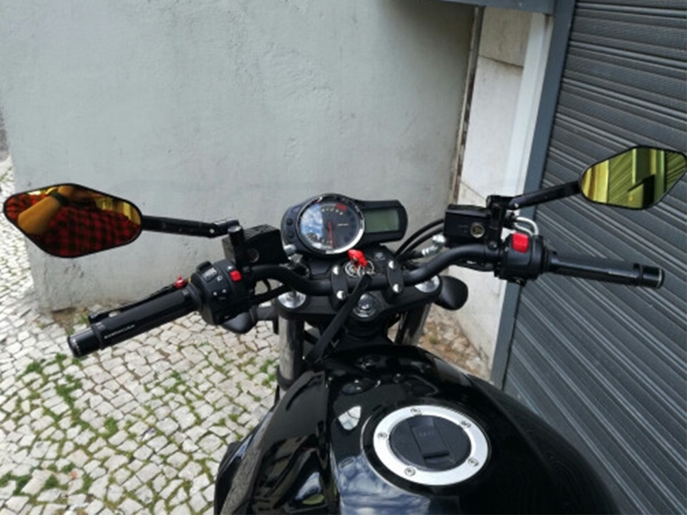 Z900 Z1000 Universele 8Mm 10Mm Motorfiets Achteruitkijkspiegel Aluminium Cnc Motorfiets Achteruitkijkspiegel Ultra Hd Achteruitkijkspiegel