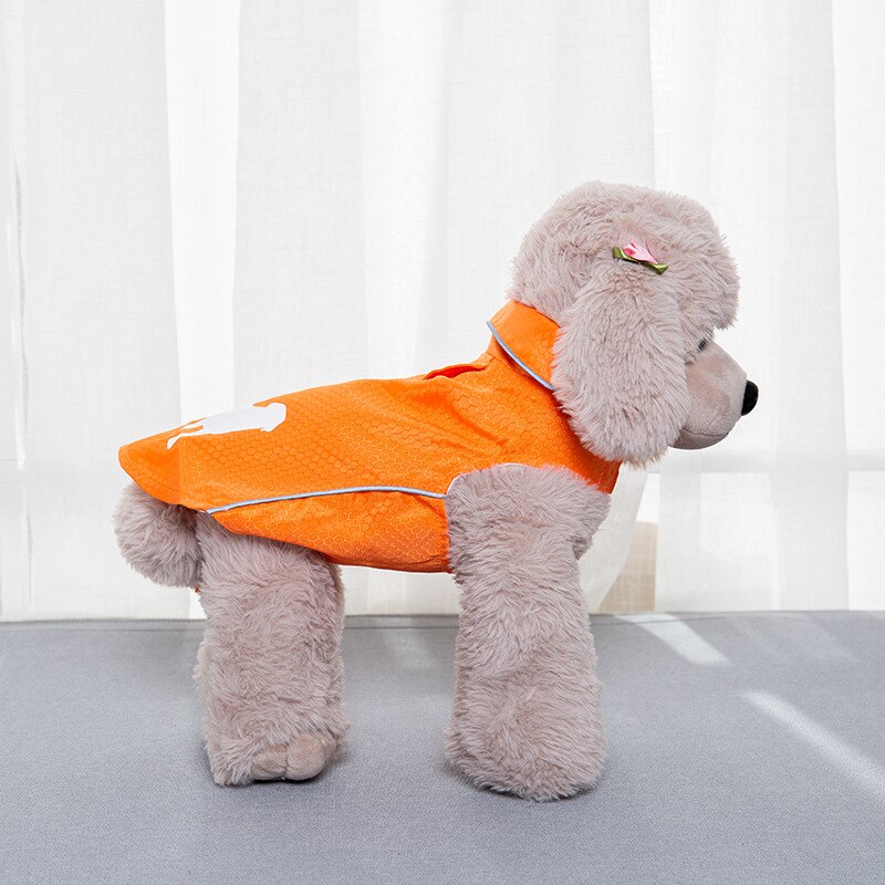 Vêtements créatifs pour animaux de compagnie, sans manches, à la , bande réfléchissante, gilet pour chiens, imperméables, respirants et fins