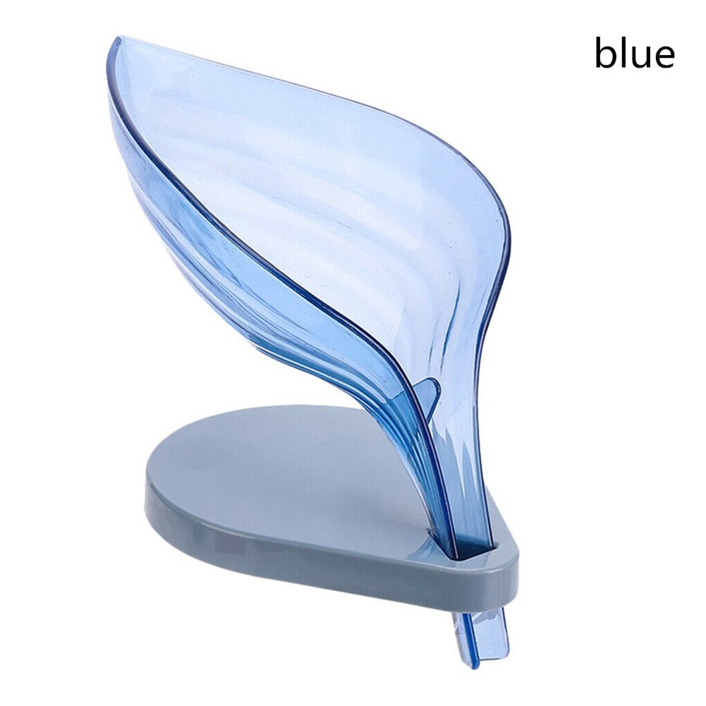 Plastic Afvoer Zeep Houder Doos Badkamer Douche Zeep Opbergdoos Lade Rack Badkamer Accessoires Drainage Doos Richel Bladvorm: Blauw