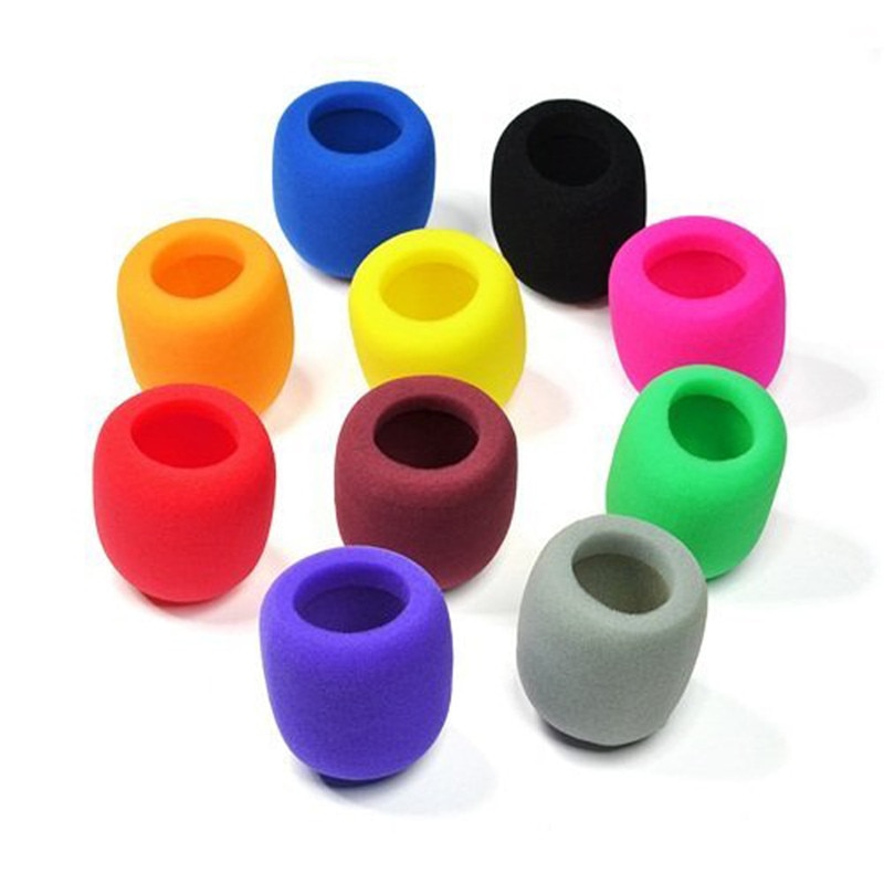 10PCS Microfoon Foam Dikker Mic Cover Spons Professionele Studio Voorruit Beschermende Grill Shield Soft Microfoon Cap