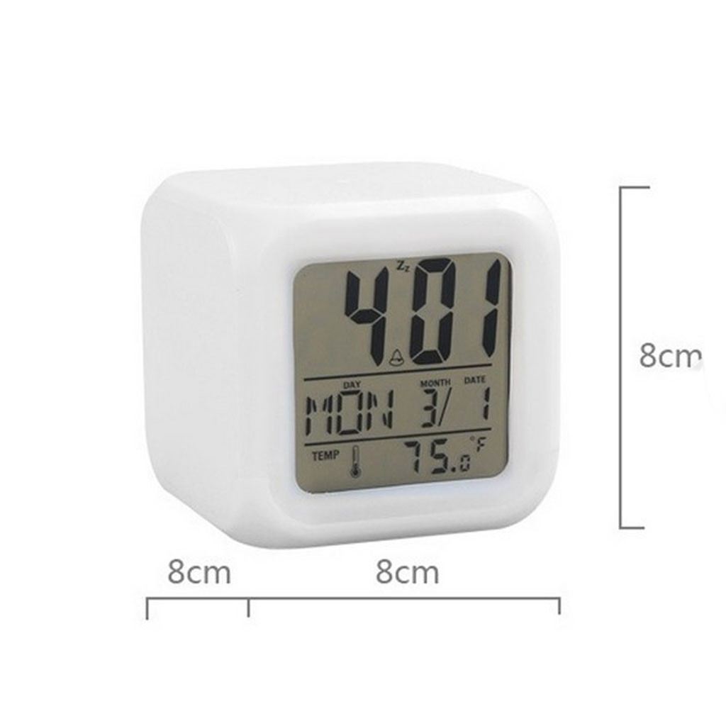 Alarm Clock Cool LED Clock Popular Pattern Night Light Color Changing Clock Night Light Table Clocks Kids Clock For Home Office