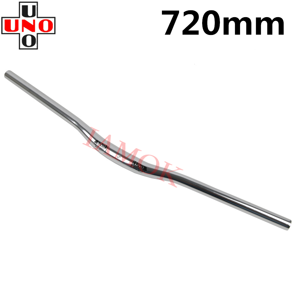 Manubrio UNO FB21L/RB12L Mountain Bike argento ultraleggero 31.8mm Iamok 640/680/720/740/760/800mm manubrio parti di biciclette: Swallow 720mm Black