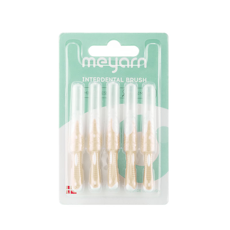 MEYARN 15Pieces Interdental Brush Orthodontic I Shaped High-Density Brush to Clean Dental Cleaning Brush Teeth Care 5 Piece/Pack: 1.2mm