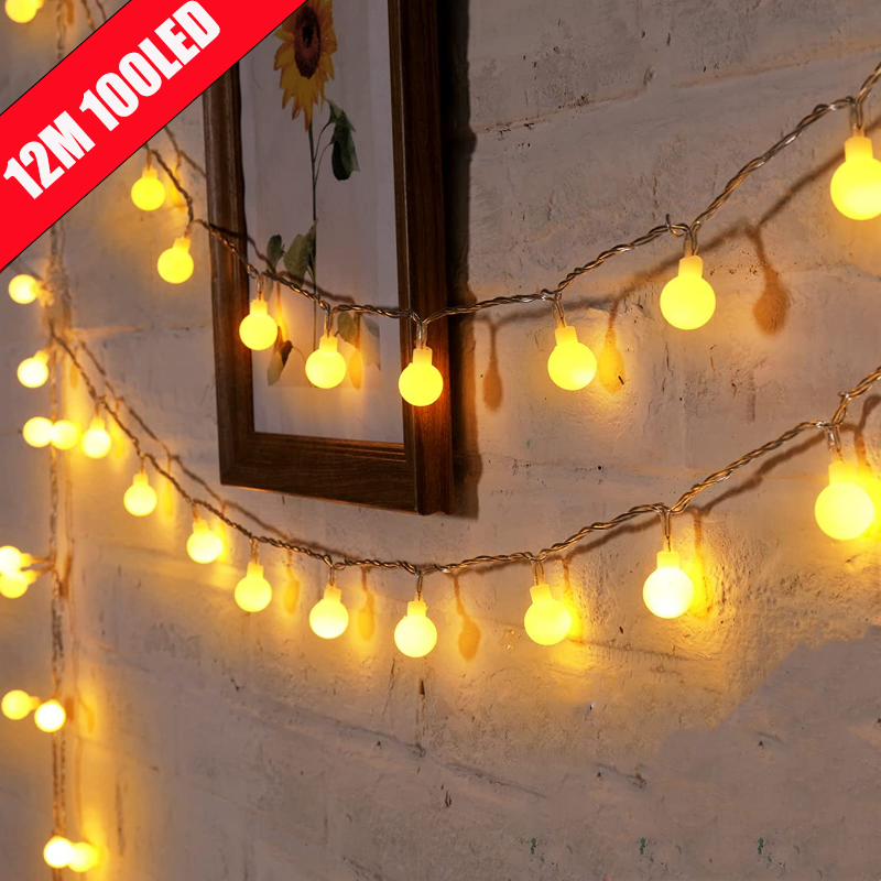 12m USB/Batterie Power Lichterketten Globus Lichterketten wasserdichte Außen lampe Hochzeit Garten Ball Lichterketten Weihnachts dekor