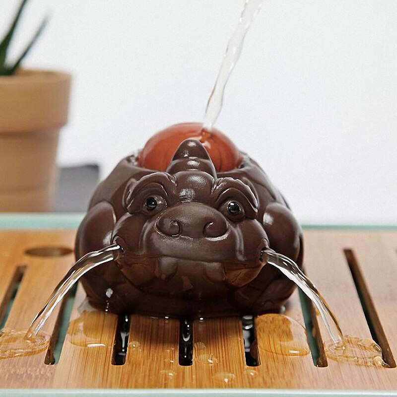 PINNY dzielni żołnierze fioletowy gliny herbaty zwierzęta domowe są chińskie akcesoria robić herbaty Kung Fu smak herbaty zestaw HandmadeTea ceremonii dekoracje