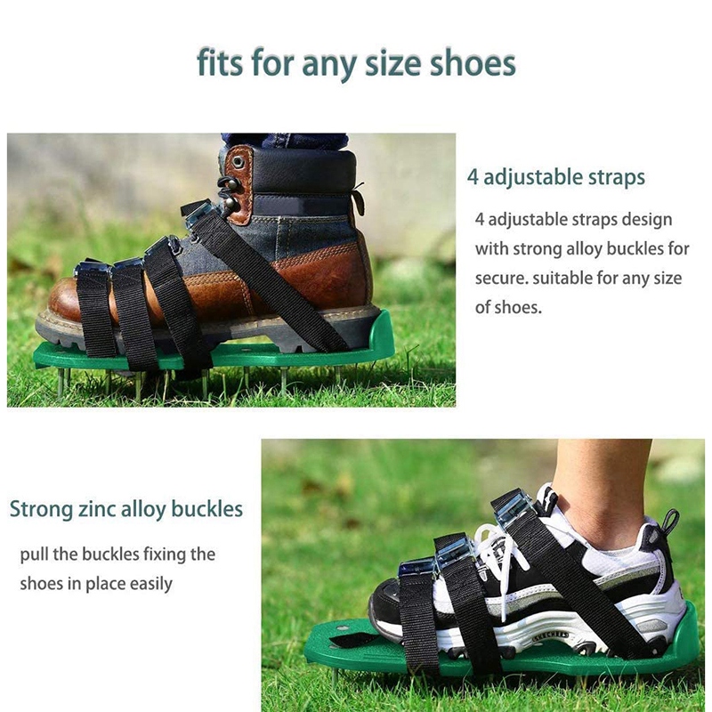 Chaussures d'aérateur chaudes 4 sangles réglables chaussures de sandales à pointes robustes avec boucles en métal taille unique pour toutes les chaussures de pointes