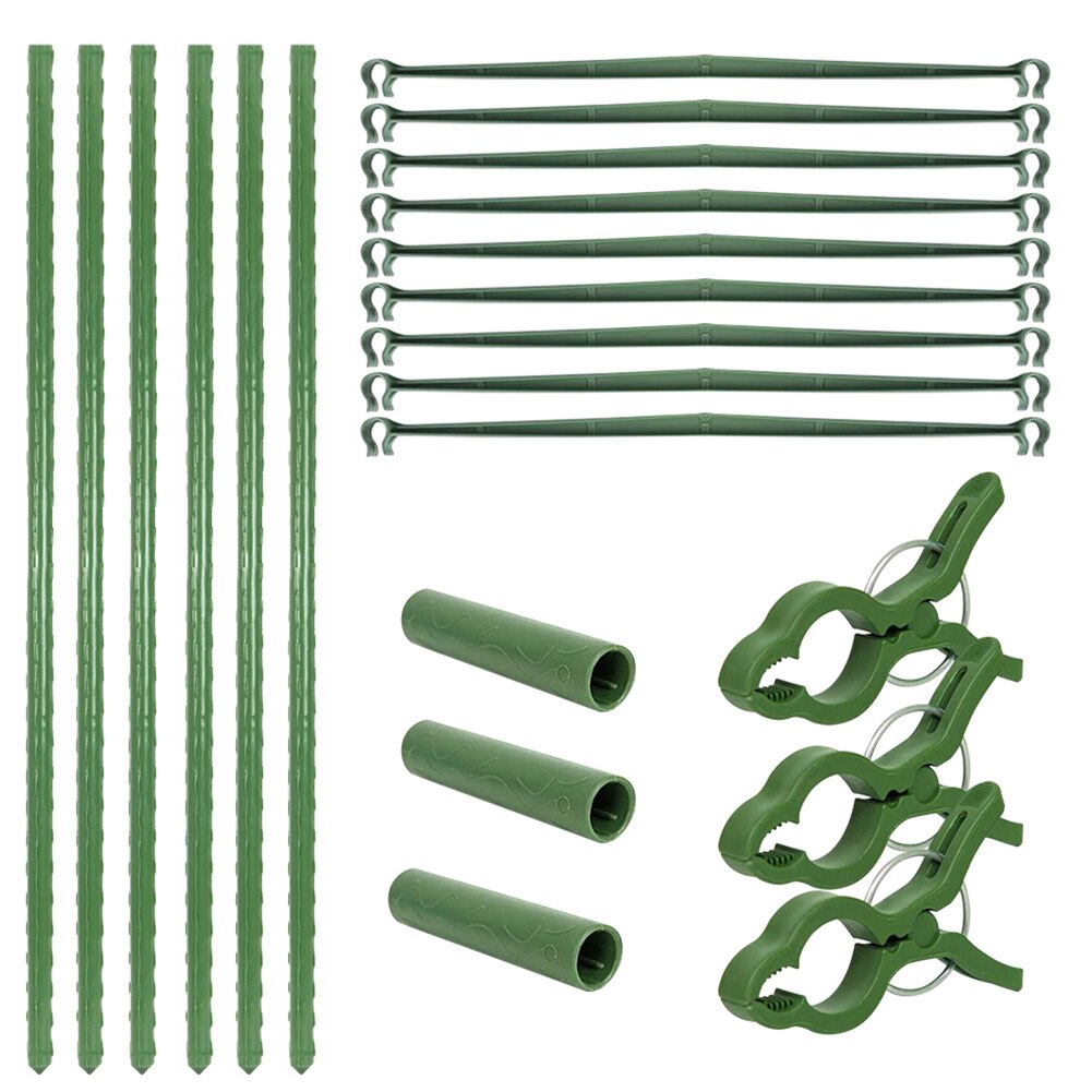 Vertical Climbing Plant Stake Multi-functional Practical Durable Cage Garden Tomato Vegetable Trellis with 3pcs Clips