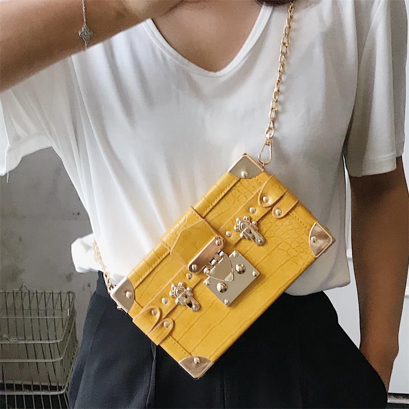 pierre modèle boîte Style femmes sacs à main et sacs à main pochette en cuir épaule chaîne sac femme sac à bandoulière Bolsas