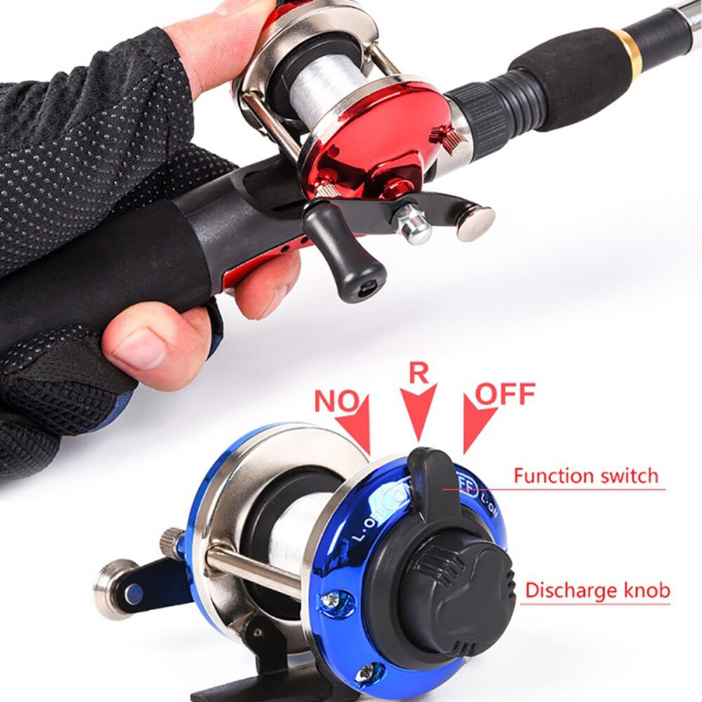 Mini Metalen Bait Casting Spinning Reel Ijsvissen Reel Vis Water Wiel Baitcast Roller Reel Spinning Vissen Wiel 50M lijn