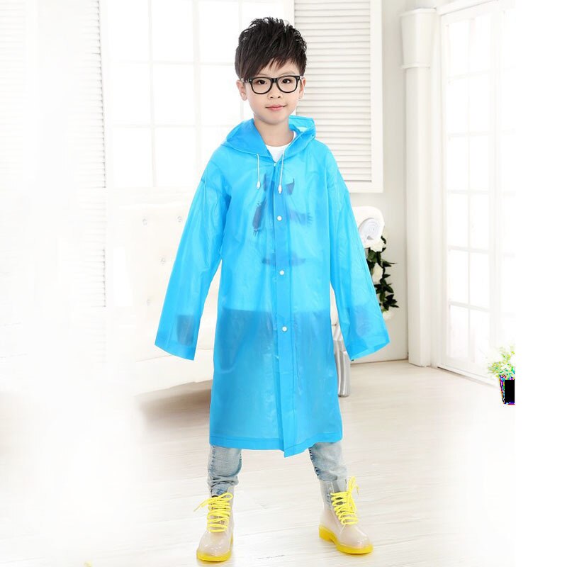 Fghgf gennemsigtig børn regnfrakke pige børn regnfrakke vandtæt dreng capa wiche eva rygsæk regndæksel poncho regntøj