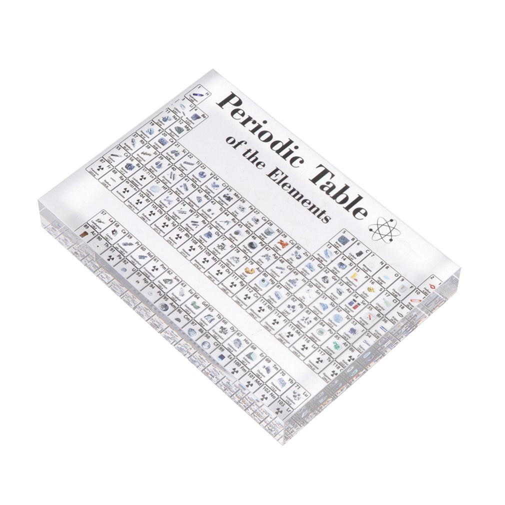 Acrylic Periodic Table Display With Elements Kids Teaching School Day Birthday Chemical Element Display Home Decor