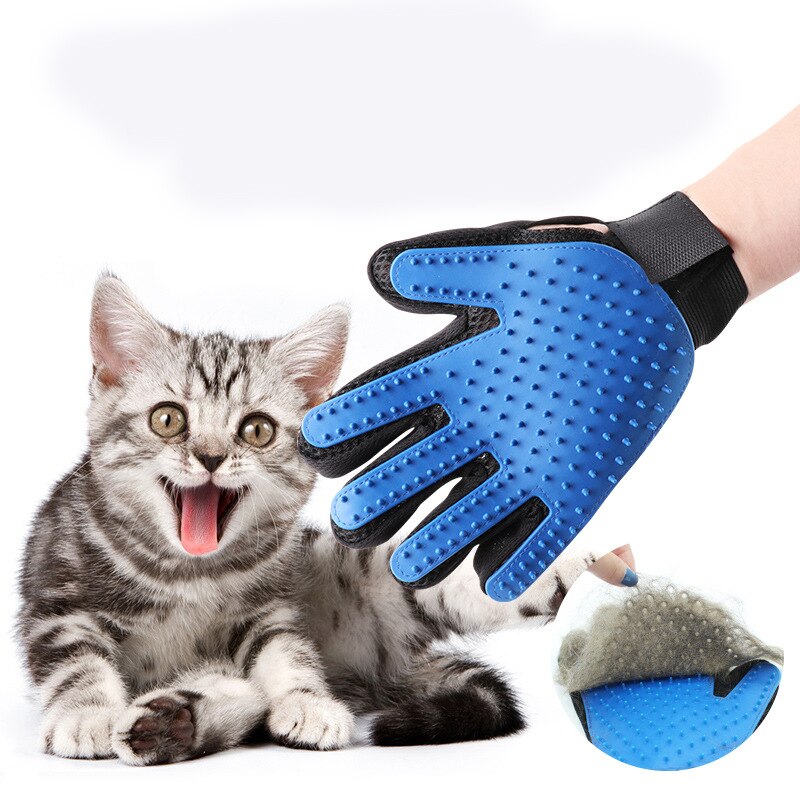 Haustier Hund Pflege Handschuh Silikon Reinigung Pinsel Hunde Katzen Handschuh Haar Pinsel Kamm Handschuhe Haustier Reinigung Liefert Hund Zubehör