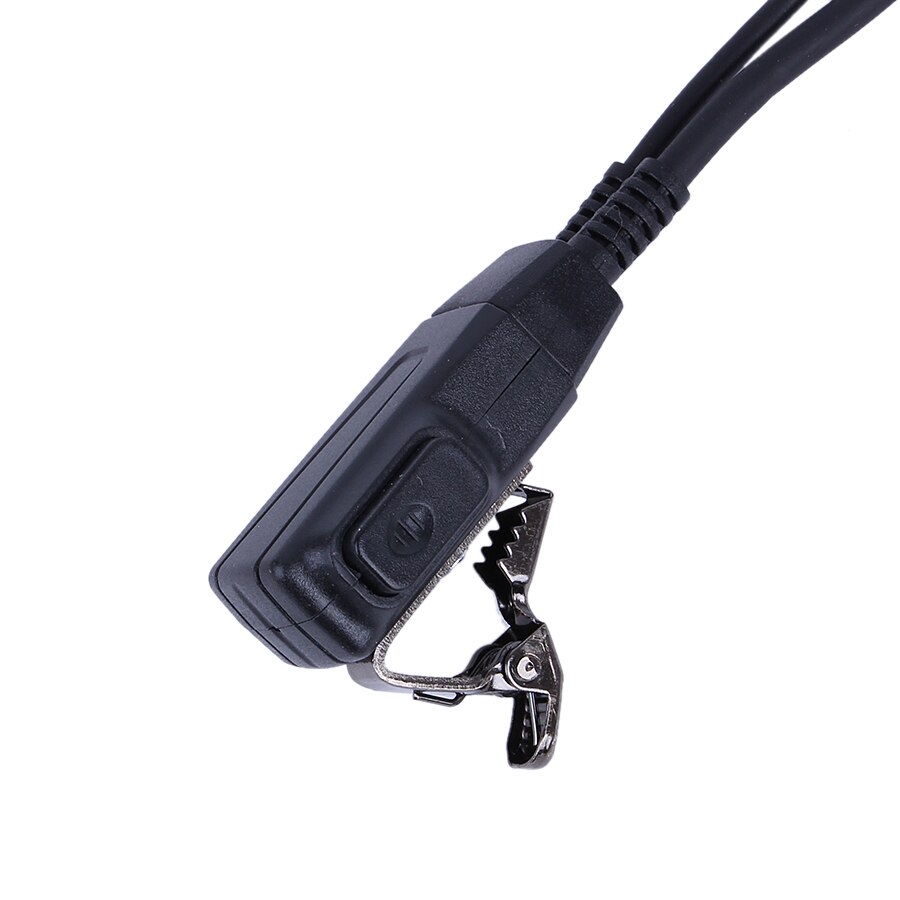 Walkie Talkie 2Pin MIC Covert Acoustic Air Rohrohrhörer PTT für Midland Funk G6/G7 GXT550 GXT650 LXT80, LXT112 Schwarze Headset