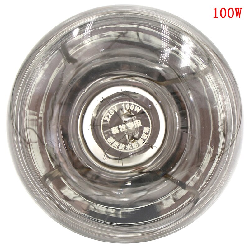 100/150W Farm Light Thermal Preservation Pig Chicken Heat Lamp Infrared Ray LED Hatch Dog Cat Red White Color: 100W White