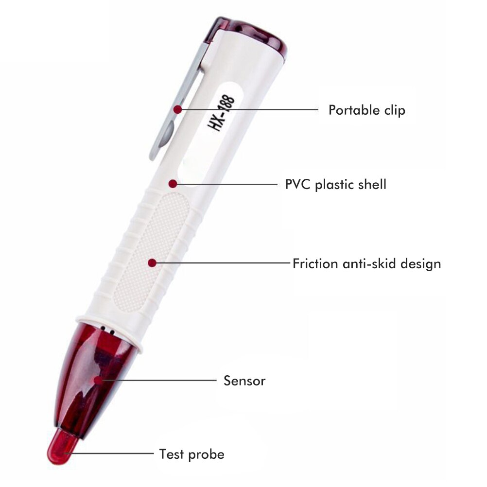 Non-contact Magnetic Detector Meter Field Strength Test Instruments Light Radiated Electromagnetic Radiation Pen