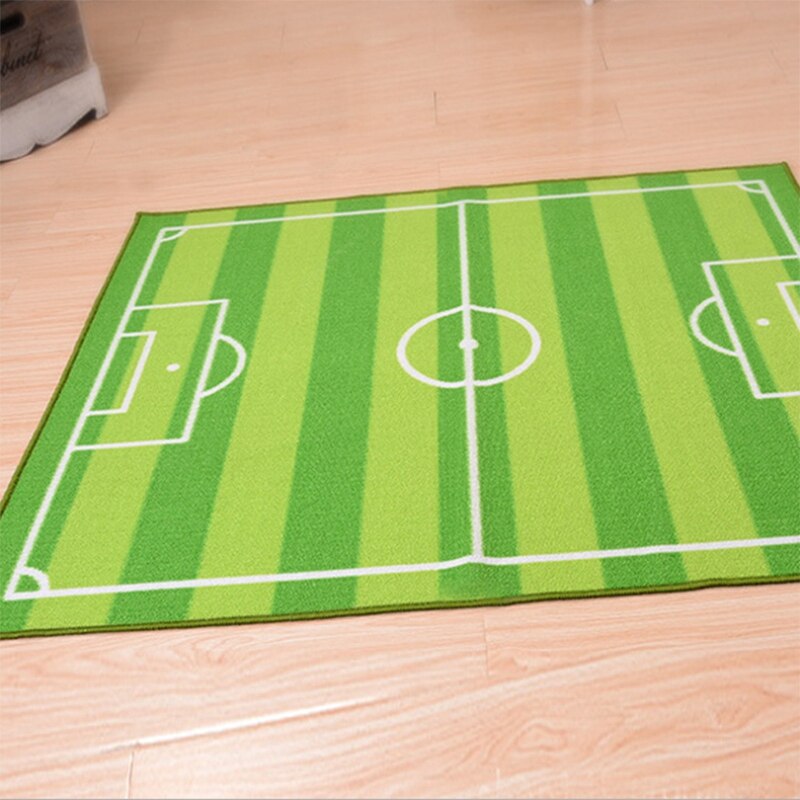 Fotbollsmatta, plan barn lekplats fotbollsplan matta, baby lek krypmatta stora mattor lekmatta för pojkar flickor, hem boende r
