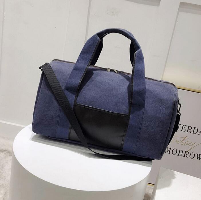 ANAWISHARE Mannen Reistassen Vrouwen Bagage Travel Duffle Bag Grote Canvas Reistassen Totes Handtassen Schoudertas Bolso Deporte: blue