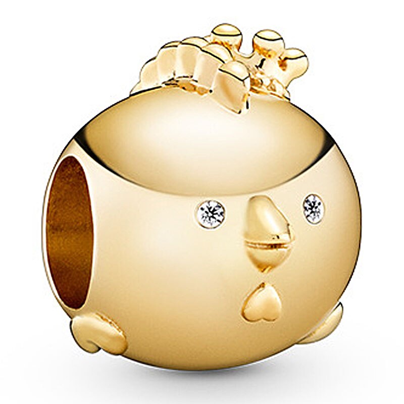 Shine Rat Mouse Spirit Horse Ram Sheep Chinese Twelve Zodiac Charm Fit Bracelet 925 Sterling Silver Beads Diy Jewelry: 10