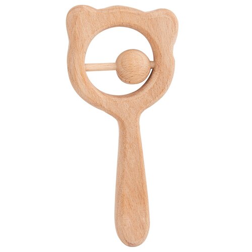 Holz Rassel Baby Spielzeug 0 6 12 13 24 Monate freundlicher Neugeborenen Pädagogisches Spielzeug Von 0 Entwicklungs Hand Griff rasseln Für freundlicher: LTMC020-3