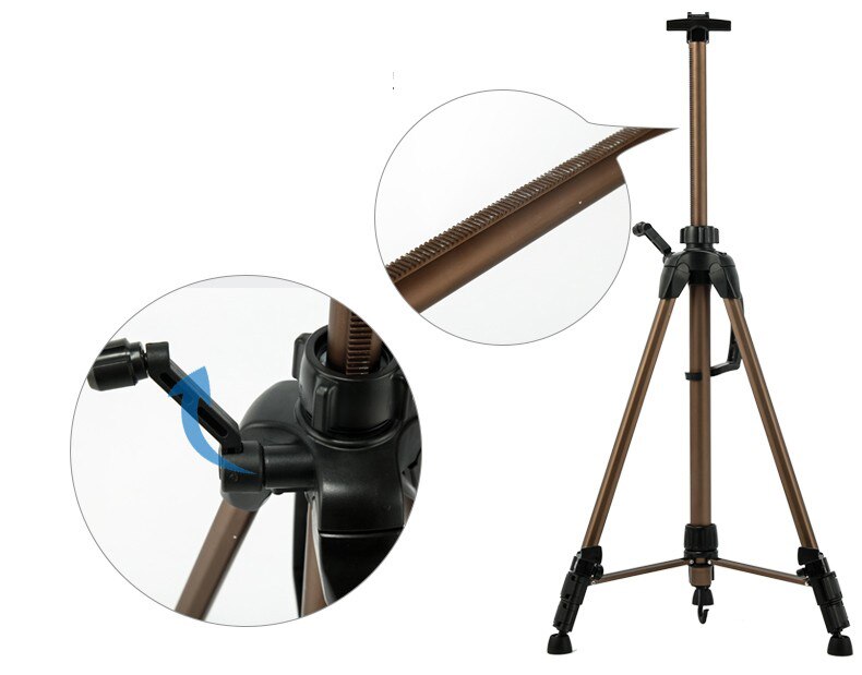 55-155cm Large Metal Easel Stand High-grade Aluminum Alloy Hand Sketch Drawing Frame Display Easels 8 Colors Colorful Easel