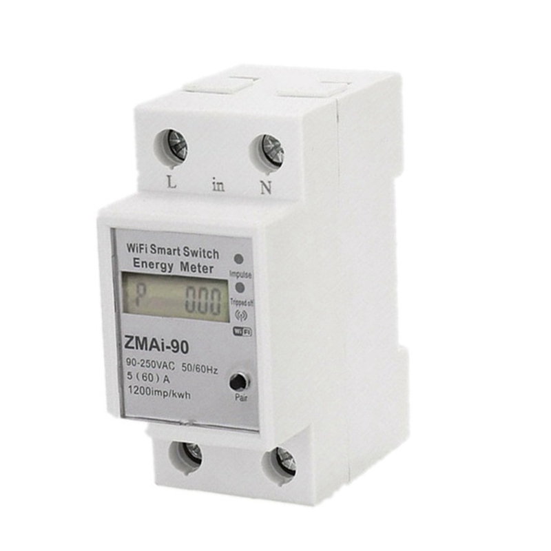 Wifi Smart Meter Switch Power Consumption Energy Monitoring Meter 110V 220V Smart Life/Tuya App Remote Control: Default Title