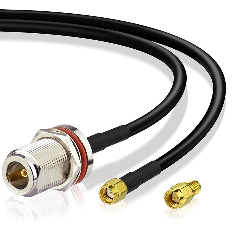 Lora-antennenverlängerungskabel, 6 Meter, n-buchse auf rp-sma-stecker, verlustarmes  rg58-zoll -koaxialkabel mit sma-steckeradapter