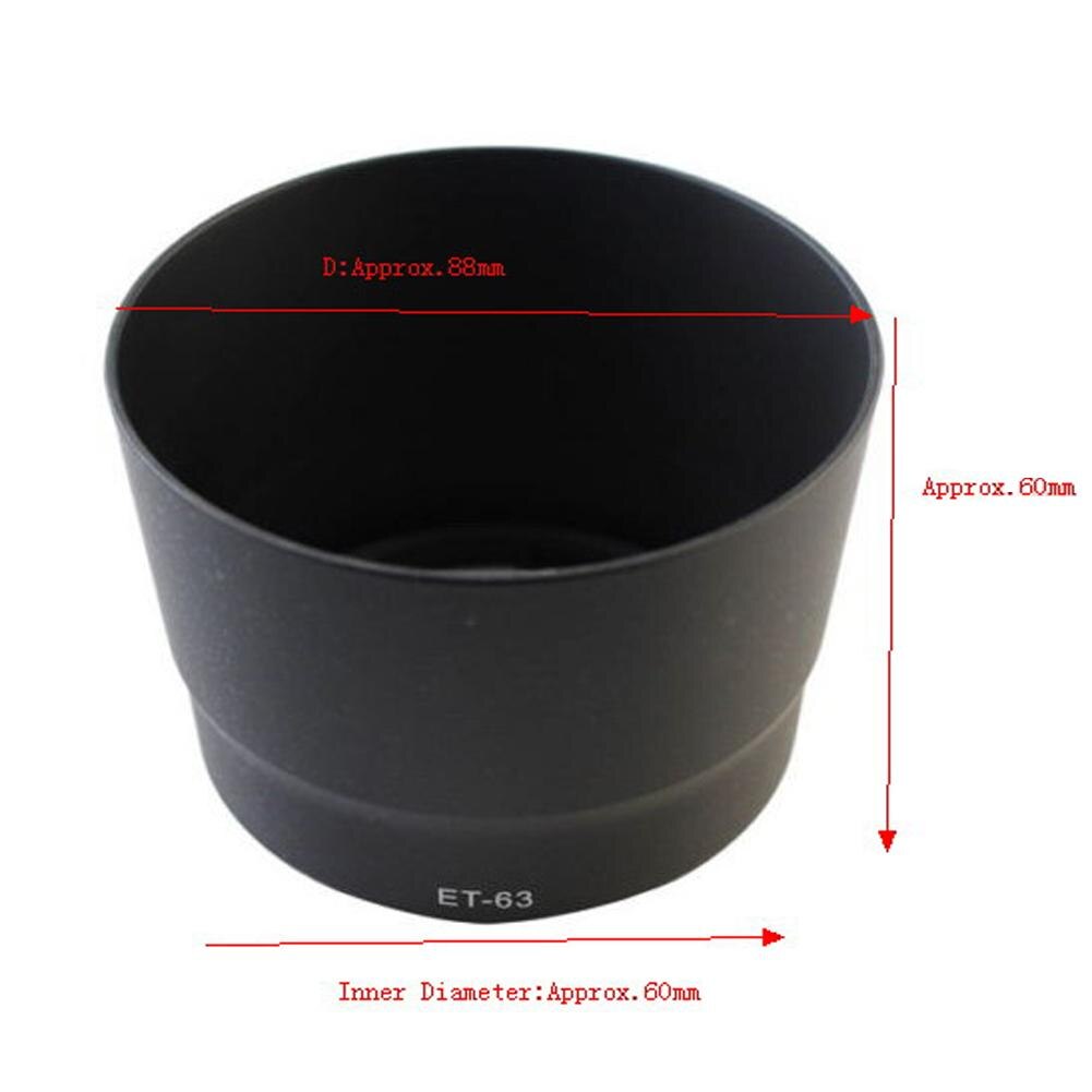 ET-63 Bajonet Zonnekap Shade Voor Canon EF-S 55-250Mm F/4-5.6 Is Stm