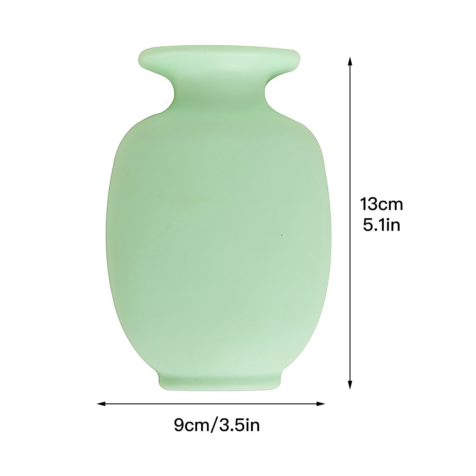Wall Hanging Flower Vase Flower Arrangement Flower Pot Suction Cup Vases Sticker Seamless Pot Living Room Decoration Home Decor: green