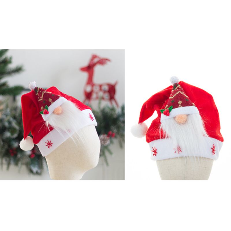 Kerst Zweedse Gnome Santa Pop Hoed Unisex Cap Voor Party Home Decor Xmas