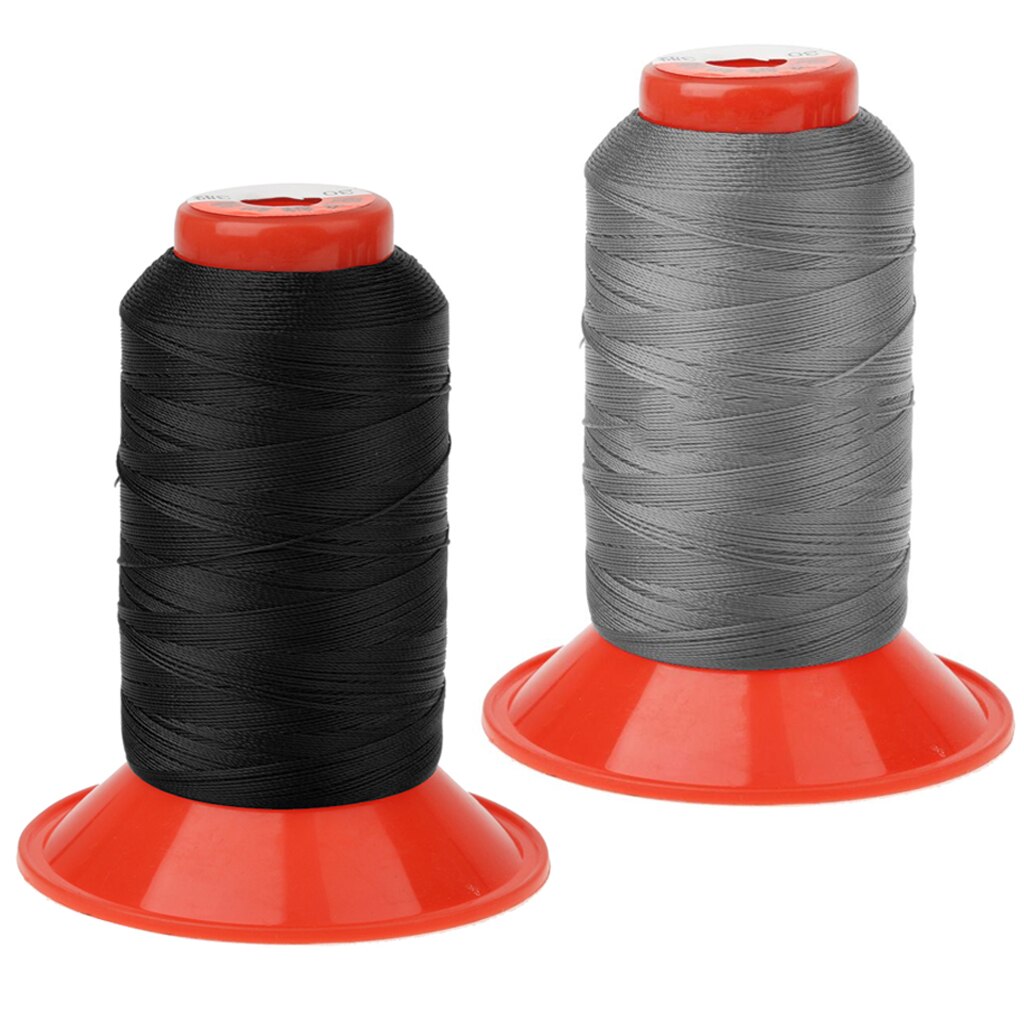 2 uds. De hilo de nailon para pulsera, carrete de joyería, artesanía de cuero costura, 500 metros